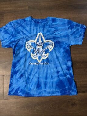 Scouting America Blue Tie-Dye Short Sleeve Tee